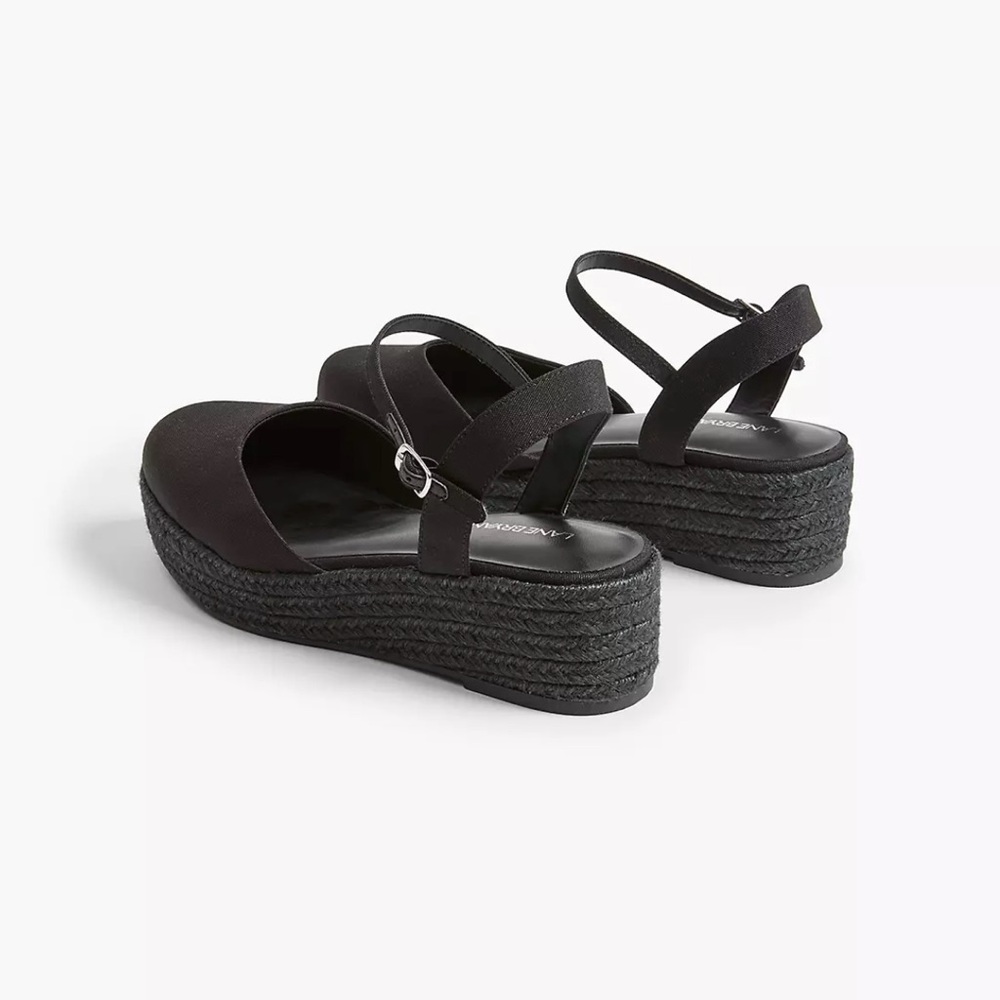Lane Bryant Dream Cloud Ankle-Strap Espadrille Wedge 7W